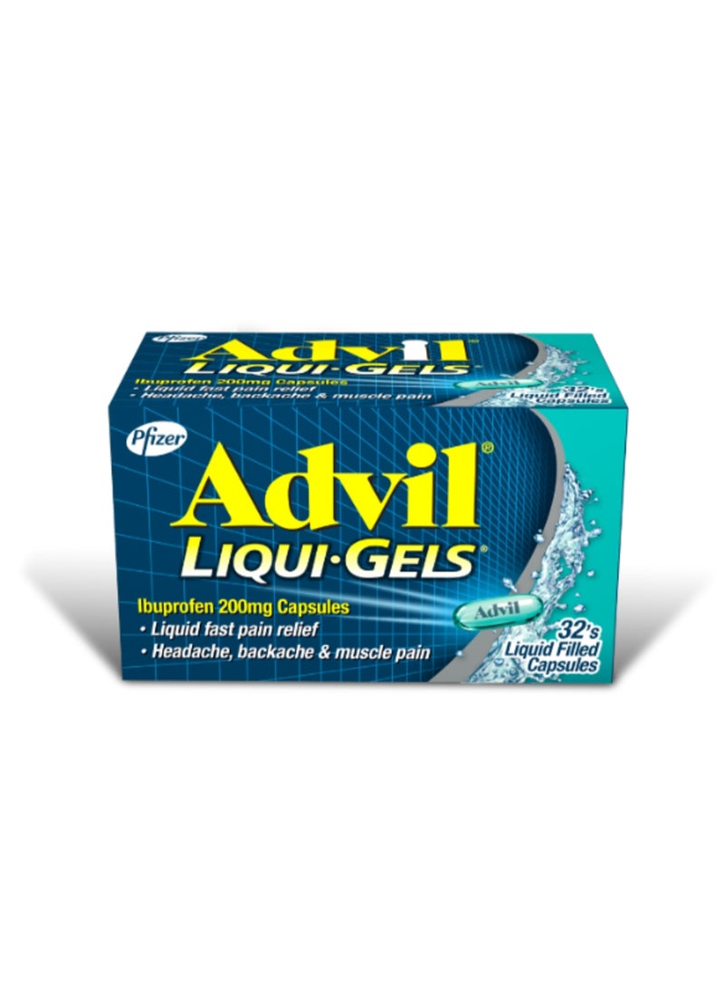 أدفيل ليكويد جيل 200 مجم كبسولات سائلة سريعة المفعول